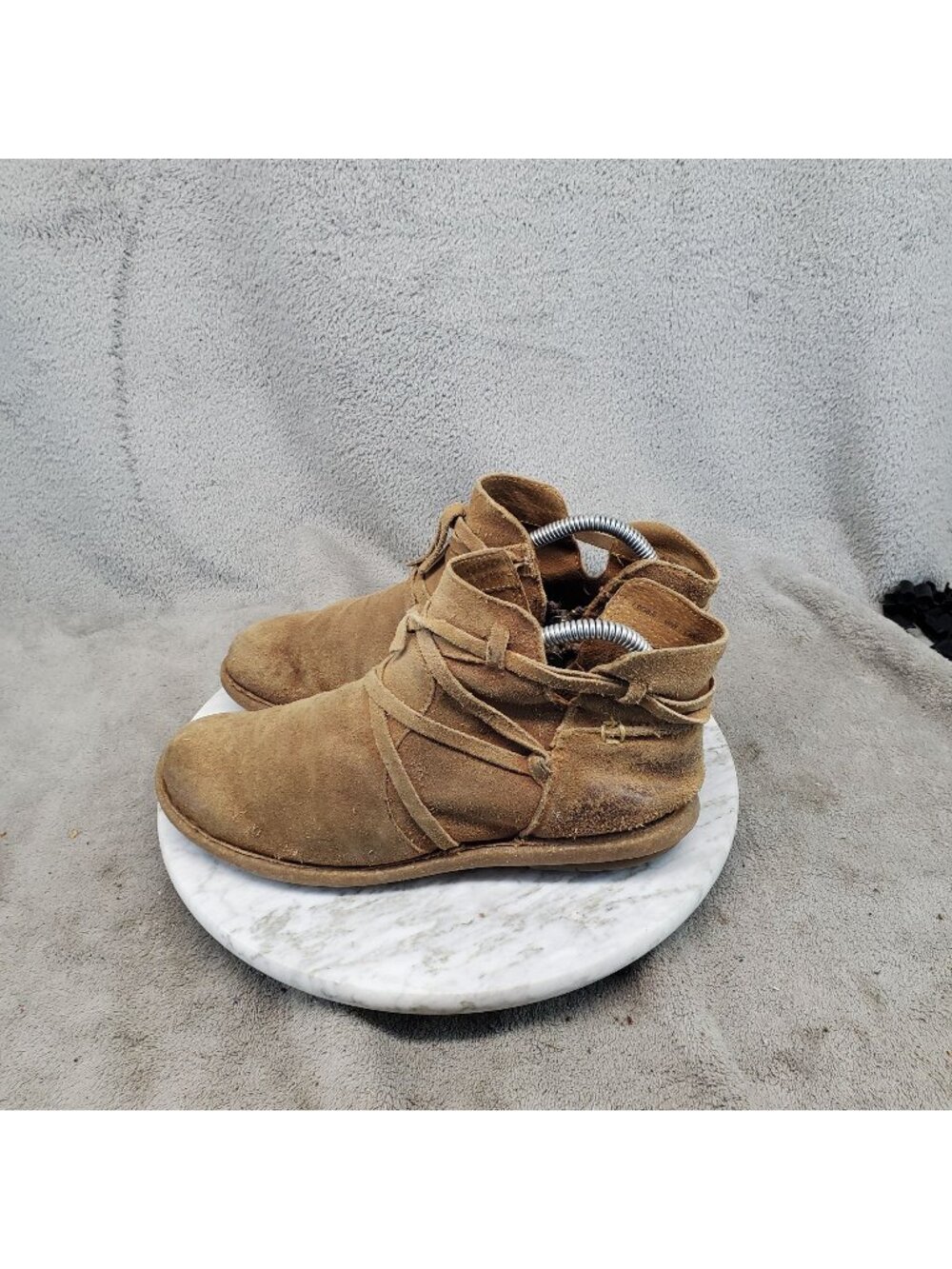 Born Shoes Womens Size 7.5 Tarkiln Brown Leather Ankle Boots *Read*